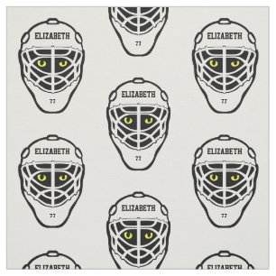 Hockey Cat Eyes Helmet Fabric Stof