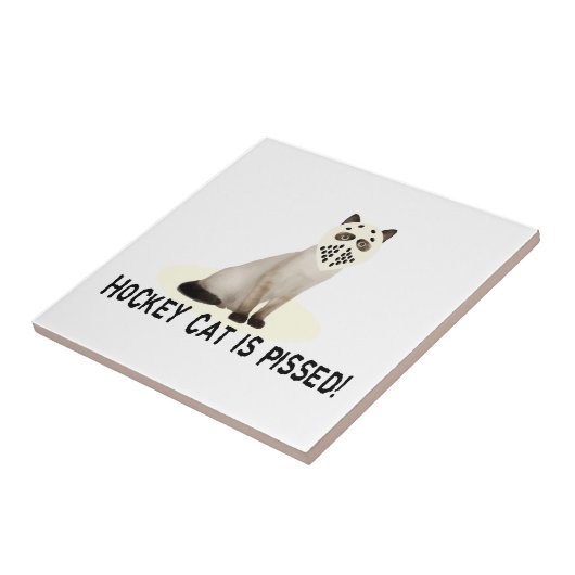 Hockey Cat Piss Tegeltje (Zijkant)
