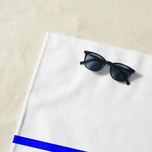 Hockey Center Ice & Blue Lines Strandlaken (In situ)