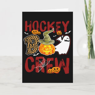 Hockey Cheerleader Crew Halloween Spelers Coach We Kaart