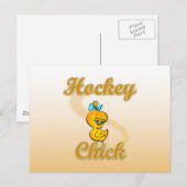 Hockey Chick Briefkaart (Voorkant / Achterkant)