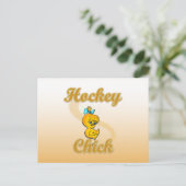 Hockey Chick Briefkaart (Staand voorkant)