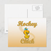 Hockey Chick Briefkaart (Voorkant / Achterkant)