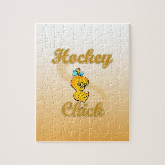 Hockey Chick Legpuzzel (Verticaal)