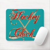 Hockey Chick Mousepad Muismat (Met muis)