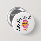 Hockey Chick Ronde Button 5,7 Cm (Voorkant /achterkant)