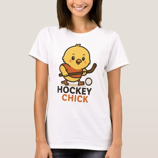 Hockey Chick T-shirt (Voorkant)