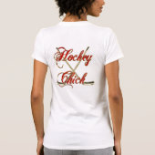 Hockey Chick T-Shirt (Achterkant)