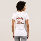Hockey Chick T-Shirt (Achterkant volledig)