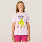 Hockey Chick tekst T-shirt (Voorkant volledig)