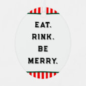 Hockey Christmas Collectible Metalen Ornament (Voorkant)