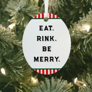 Hockey Christmas Collectible Metalen Ornament