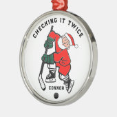 Hockey Christmas Collectible Metalen Ornament (Links)