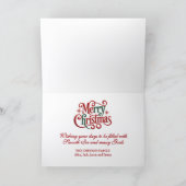 Hockey Christmas Feestdagen Kaart (Binnen)