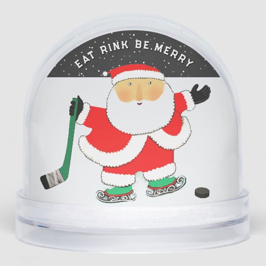 Hockey Christmas Holiday Gift  Sneeuwbol (Voorkant)