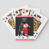 Hockey Christmas Stocking Stuffers Pokerkaarten (Achterkant)