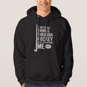 Hockey Citaten IJshockey Speler IJshockey Sporten  Hoodie