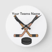 Hockey Clock Ronde Klok (Voorkant)
