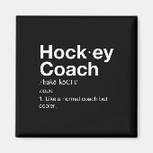 Hockey Coach Fun Sport Coaching Definition Magneet (Voorkant)
