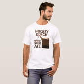 Hockey Coach (Funny) Chocolade T-shirt (Voorkant volledig)