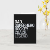 Hockey coach IJshockey Speler Gift 1 Kaart (Gele Bloem)