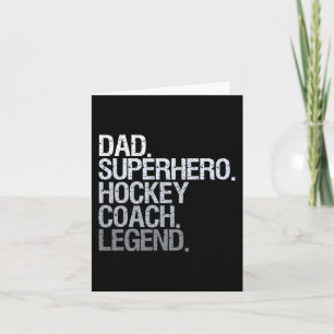 Hockey coach IJshockey Speler Gift 1 Kaart