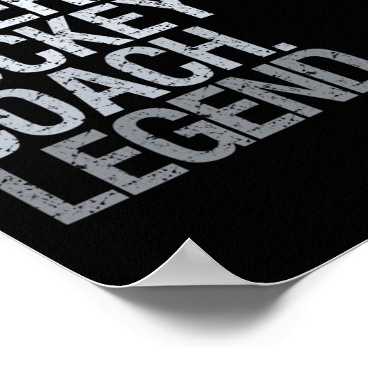 Hockey coach IJshockey Speler Gift 1 Poster (Hoek)