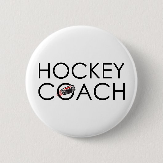 Hockey Coach Ronde Button 5,7 Cm (Voorkant)