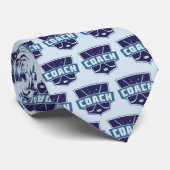 Hockey Coach Shield Necktie Stropdas (Opgerold)