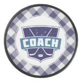 Hockey Coach Shield Puck (blauw) (Voorkant)