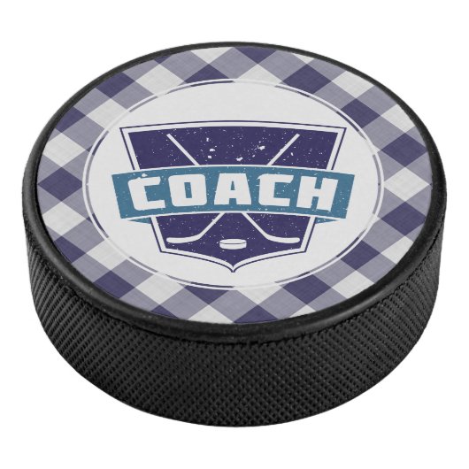 Hockey Coach Shield Puck (blauw) (3/4)