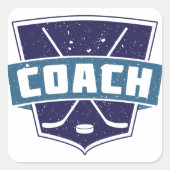 Hockey Coach Shield Stickers (Voorkant)