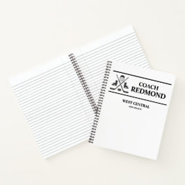 Hockey Coach Spiraal Notebook Notitieboek