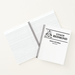 Hockey Coach Spiraal Notebook Notitieboek