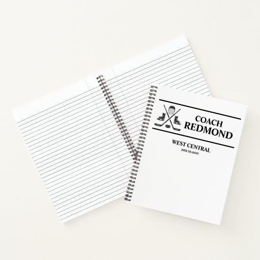 Hockey Coach Spiraal Notebook Notitieboek (Binnen)