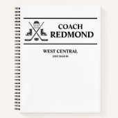 Hockey Coach Spiraal Notebook Notitieboek (Voorkant)