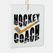 Hockey Coach Stick Keramisch Ornament (Rechts)