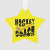 Hockey Coach Stick Ornament (achterkant)