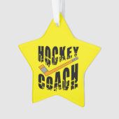 Hockey Coach Stick Ornament (voorkant)