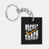 Hockey Coach Stick Sleutelhanger (Voorkant Links)
