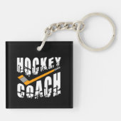 Hockey Coach Stick Sleutelhanger (Achterkant)