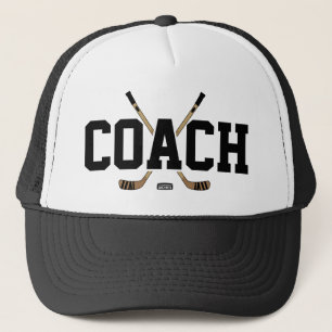 Hockey Coach Sticks and Puck Trucker Pet