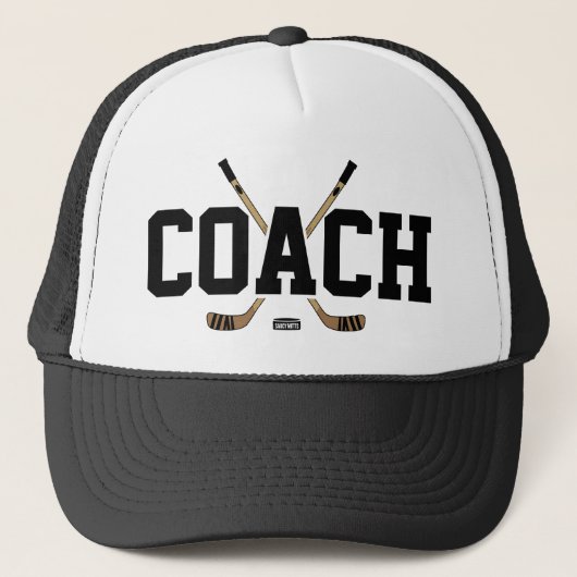 Hockey Coach Sticks and Puck Trucker Pet (Voorkant)
