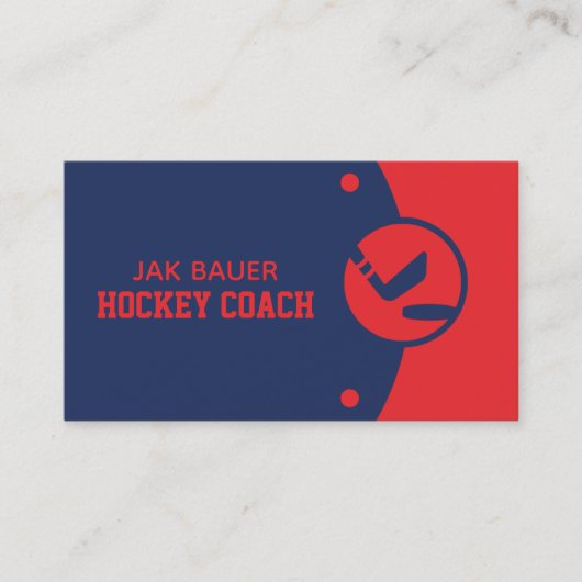 Hockey Coach-Visitekaartje Visitekaartje (Voorkant)