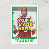 Hockey Collectible Trading Kaart | Kelly Green Contactkaartje (Voorkant)