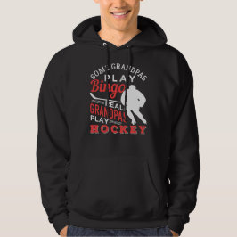Hockey Cool Hockey Pplay Grandpa 367 player Hoodie