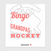 Hockey Cool Hockey Pplay Grandpa 367 player Sticker (Vel)