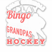 Hockey Cool Hockey Pplay Grandpa 367 player Sticker (Voorkant)