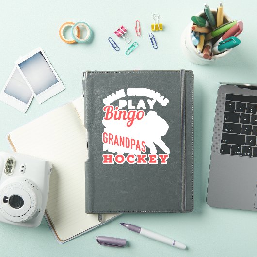 Hockey Cool Hockey Pplay Grandpa 367 player Sticker (iPad Cover)