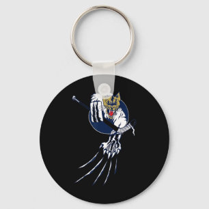 Hockey Cougar Leeuw Kat IJs Beest Doelman Logo Her Sleutelhanger